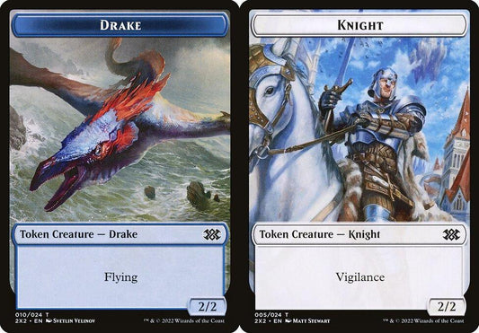 Drake (010) // Knight (005) Double-Sided Token - Foil