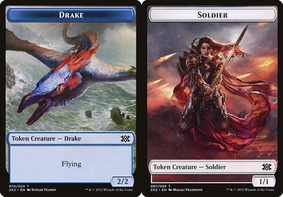 Drake (010) // Soldier (007) Double-Sided Token - Foil