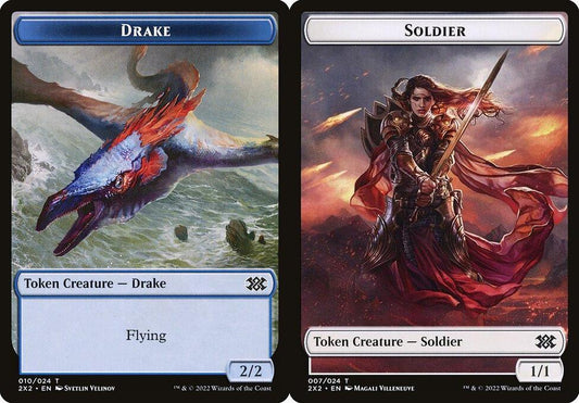 Drake (010) // Soldier (007) Double-Sided Token - Foil