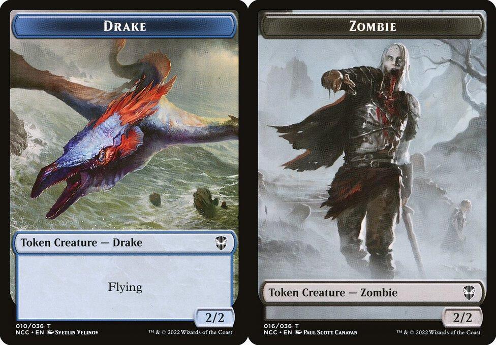 Drake (010) // Zombie (016) Double-Sided Token