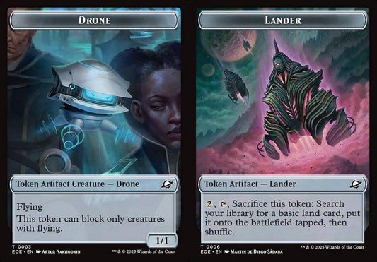 Drone (0003) // Lander (0006) Double-Sided Token