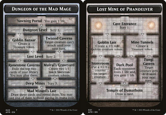 Dungeon of the Mad Mage (020) // Lost Mine of Phandelver (021) Double-Sided Token