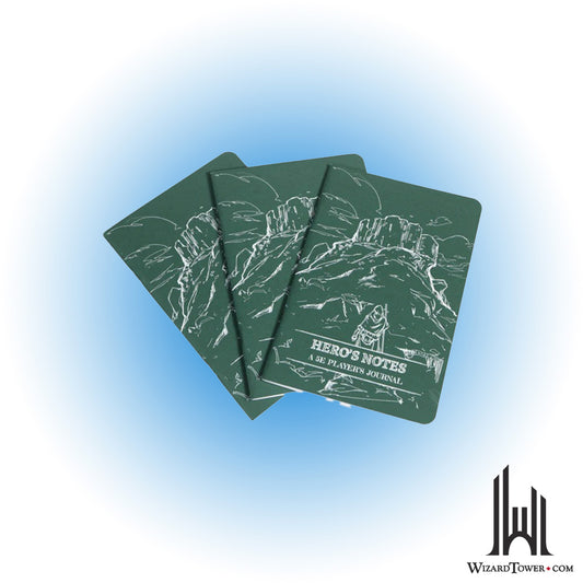 Dungeons & Dragons 5th Edition Dungeon Notes Player's Journal 3-Pack - Green