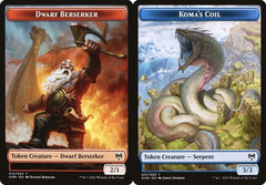 Dwarf Berserker (012) // Koma's Coil (007) Double-Sided Token - Foil