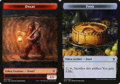 Dwarf (007) // Food (015) Double-Sided Token - Foil