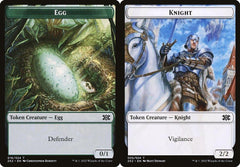 Egg (016) // Knight (005) Double-Sided Token - Foil