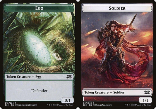 Egg (016) // Soldier (007) Double-Sided Token