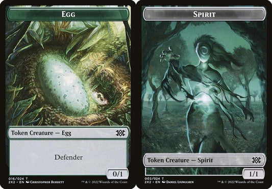Egg (016) // Spirit (002) Double-Sided Token - Foil