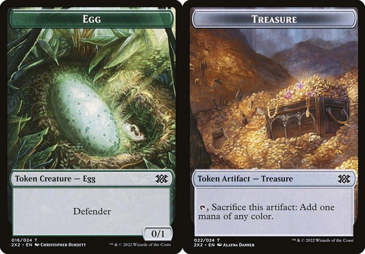 Egg (016) // Treasure (022) Double-Sided Token - Foil