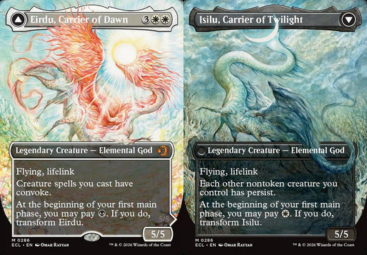 Eirdu, Carrier of Dawn // Isilu, Carrier of Twilight (0286) (Borderless) (ECL)
