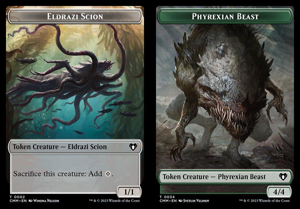 Eldrazi Scion (0002) // Phyrexian Beast (0034) Double-Sided Token - Foil