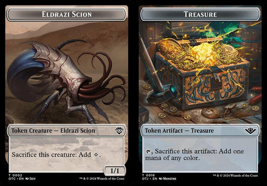 Eldrazi Scion (0002) // Treasure (0018) Double-Sided Token