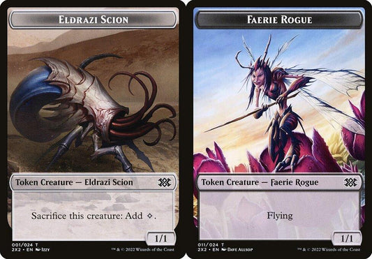 Eldrazi Scion (001) // Faerie Rogue (011) Double-Sided Token - Foil