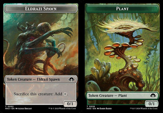 Eldrazi Spawn (0002) // Plant (0026) Double-Sided Token - Foil