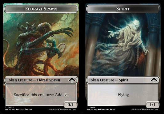 Eldrazi Spawn (0002) // Spirit (0028) Double-Sided Token - Foil