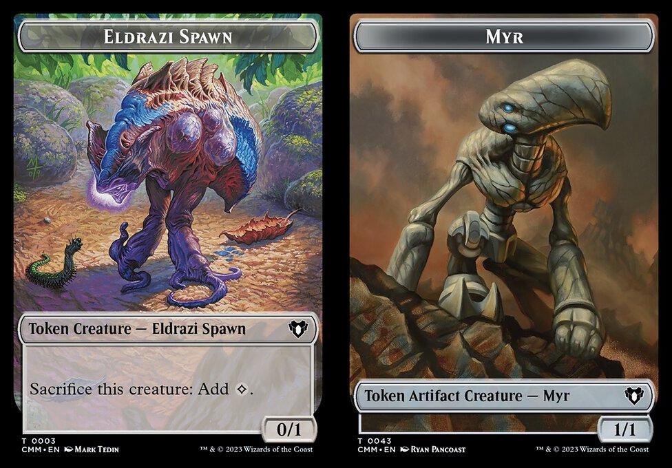 Eldrazi Spawn (0003) // Myr (0043) Double-Sided Token