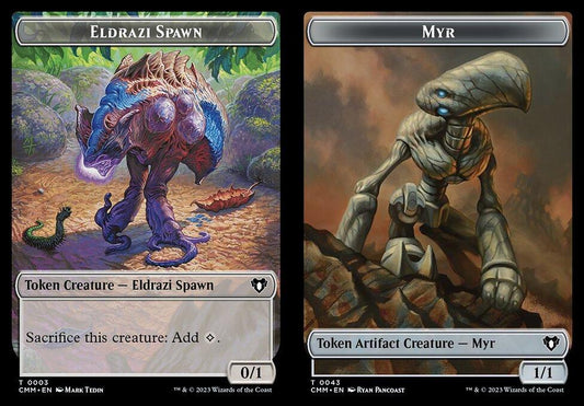 Eldrazi Spawn (0003) // Myr (0043) Double-Sided Token