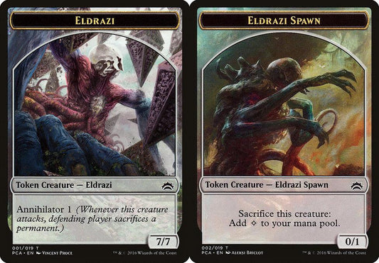 Eldrazi (001) // Eldrazi Spawn (002) Double-Sided Token