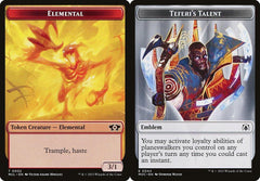 Elemental (0002) // Teferi's Talent Emblem (0044) Double-Sided Token - Foil