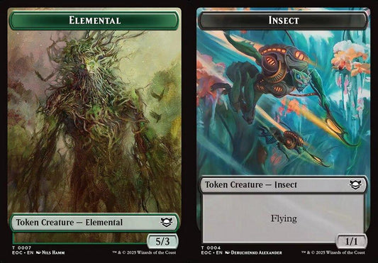 Elemental (0007) // Insect (0004) Double-Sided Token