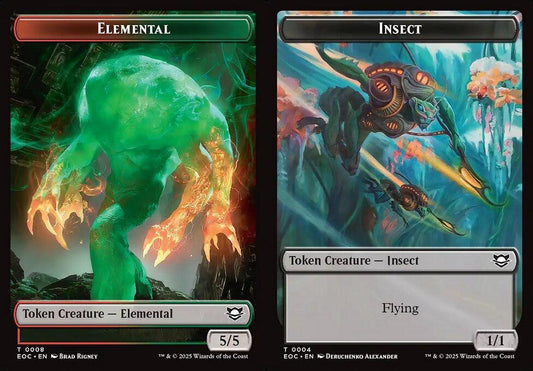 Elemental (0008) // Insect (0004) Double-Sided Token