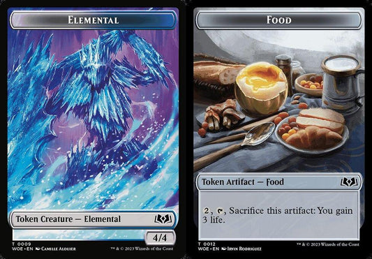 Elemental (0009) // Food (0012) Double-Sided Token - Foil