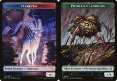 Elemental (0009) // Phyrexian Saproling (0008) Double-Sided Token - Foil