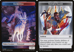 Elemental (0009) // Teferi's Talent Emblem (0044) Double-Sided Token - Foil