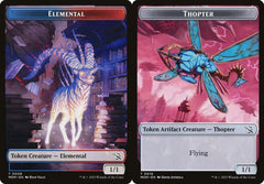 Elemental (0009) // Thopter (0019) Double-Sided Token - Foil