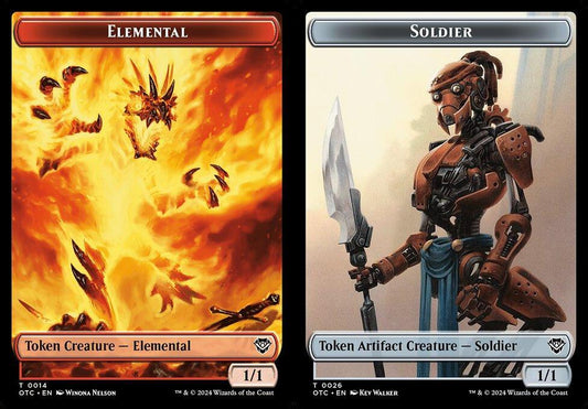 Elemental (0014) // Soldier (0026) Double-Sided Token