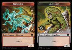 Elemental (0024) // Graveborn (0038) Double-Sided Token - Foil