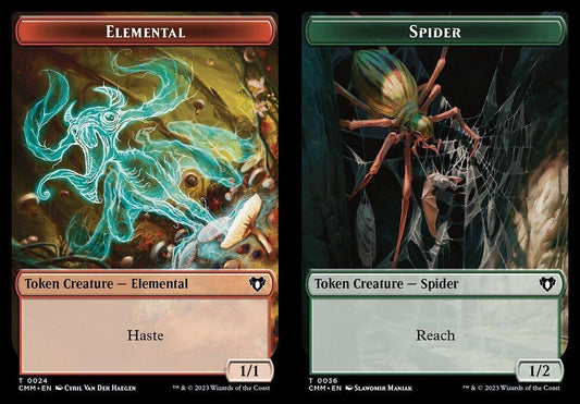 Elemental (0024) // Spider (0036) Double-Sided Token
