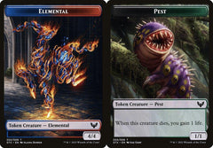 Elemental (002) // Pest (005) Double-Sided Token - Foil