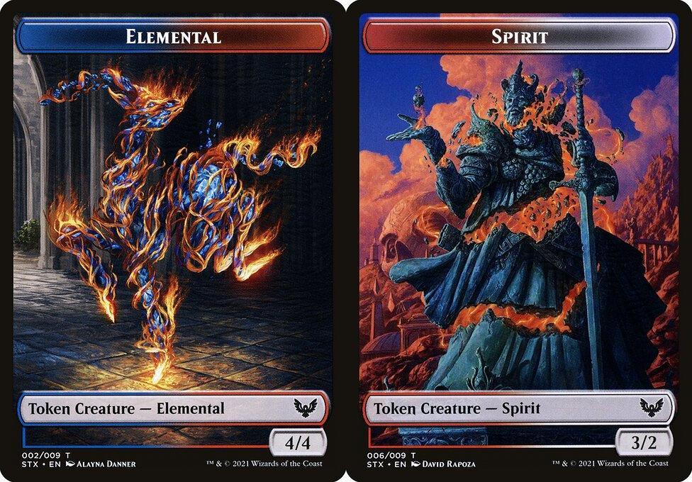 Elemental (002) // Spirit (006) Double-Sided Token