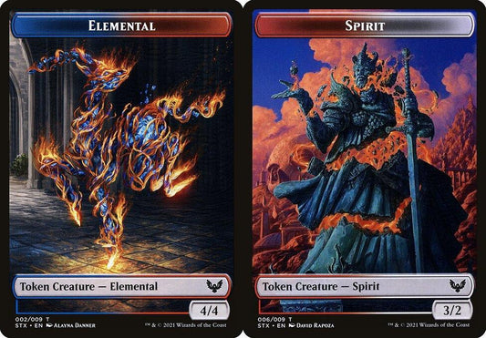 Elemental (002) // Spirit (006) Double-Sided Token
