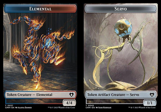 Elemental (0037) // Servo (0045) Double-Sided Token - Foil