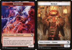 Elemental (007) // Human (001) Double-Sided Token - Foil