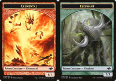 Elemental (008) // Elephant (012) Double-Sided Token