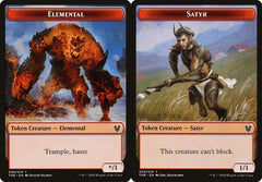 Elemental (008) // Satyr (009) Double-Sided Token - Foil