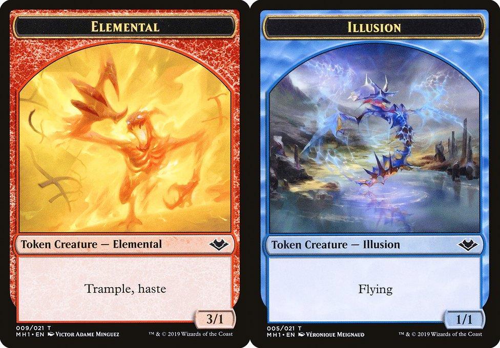 Elemental (009) // Illusion (005) Double-Sided Token