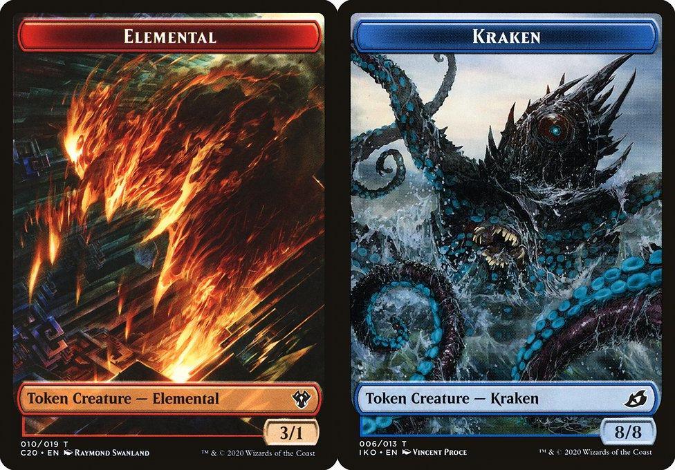 Elemental (010) // Kraken (006) Double-Sided Token