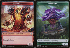 Elemental (011) // Saproling (018) Double-Sided Token - Foil