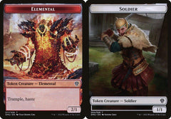 Elemental (011) // Soldier (004) Double-Sided Token - Foil