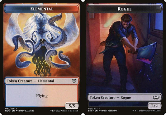 Elemental (032) // Rogue (007) Double-Sided Token