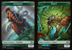 Elephant (0006) // Insect (0007) Double-Sided Token - Foil