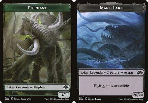 Elephant (009) // Marit Lage (004) Double-Sidecd Token - Foil