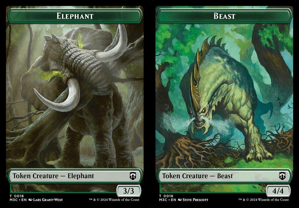Elephant (0018) // Beast (0016) Double-Sided Token - Ripple Foil