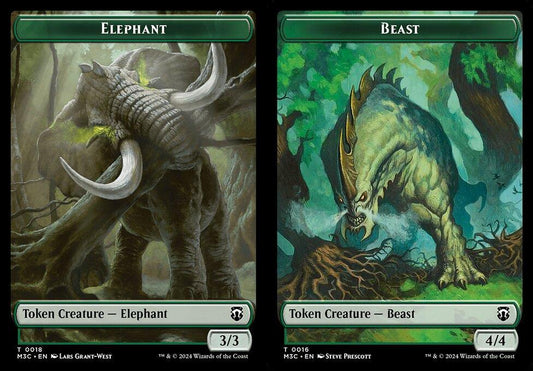 Elephant (0018) // Beast (0016) Double-Sided Token - Ripple Foil