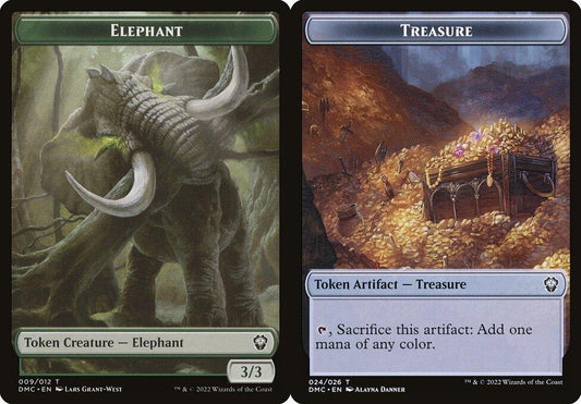 Elephant (009) // Treasure (024) Double-Sided Token