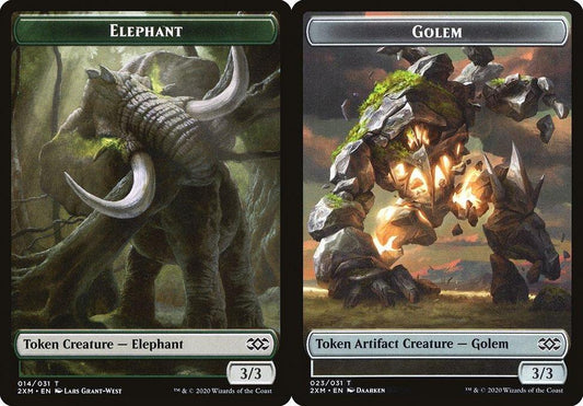 Elephant (014) // Golem (023) Double-Sided Token - Foil